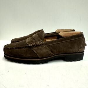 NWOT Rancourt & Co x Polo Ralph Lauren Beefroll Penny Loafer Suede Made in USA 9